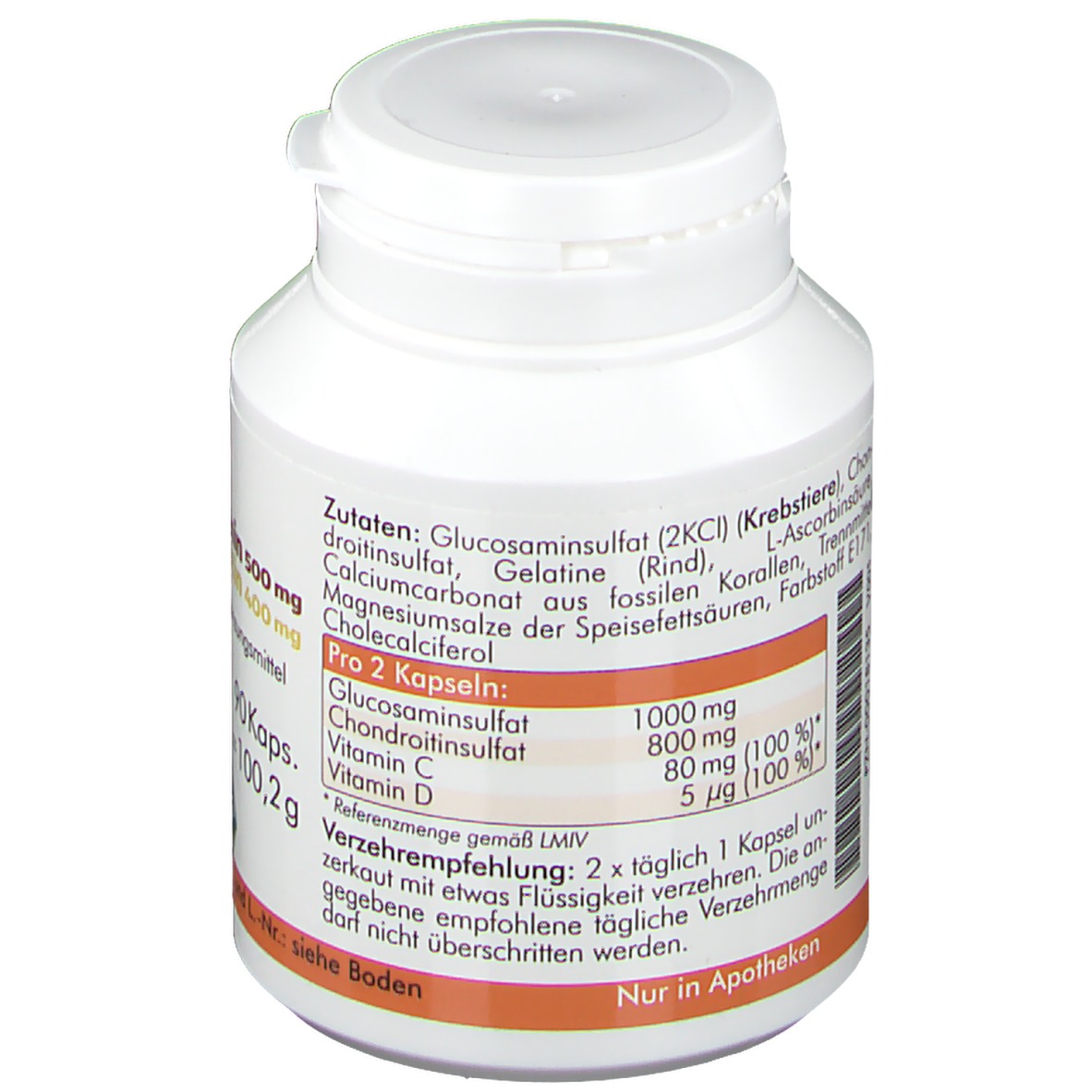 Glucosamin Mg Chondroitin Mg Kapseln St Shop Apotheke At