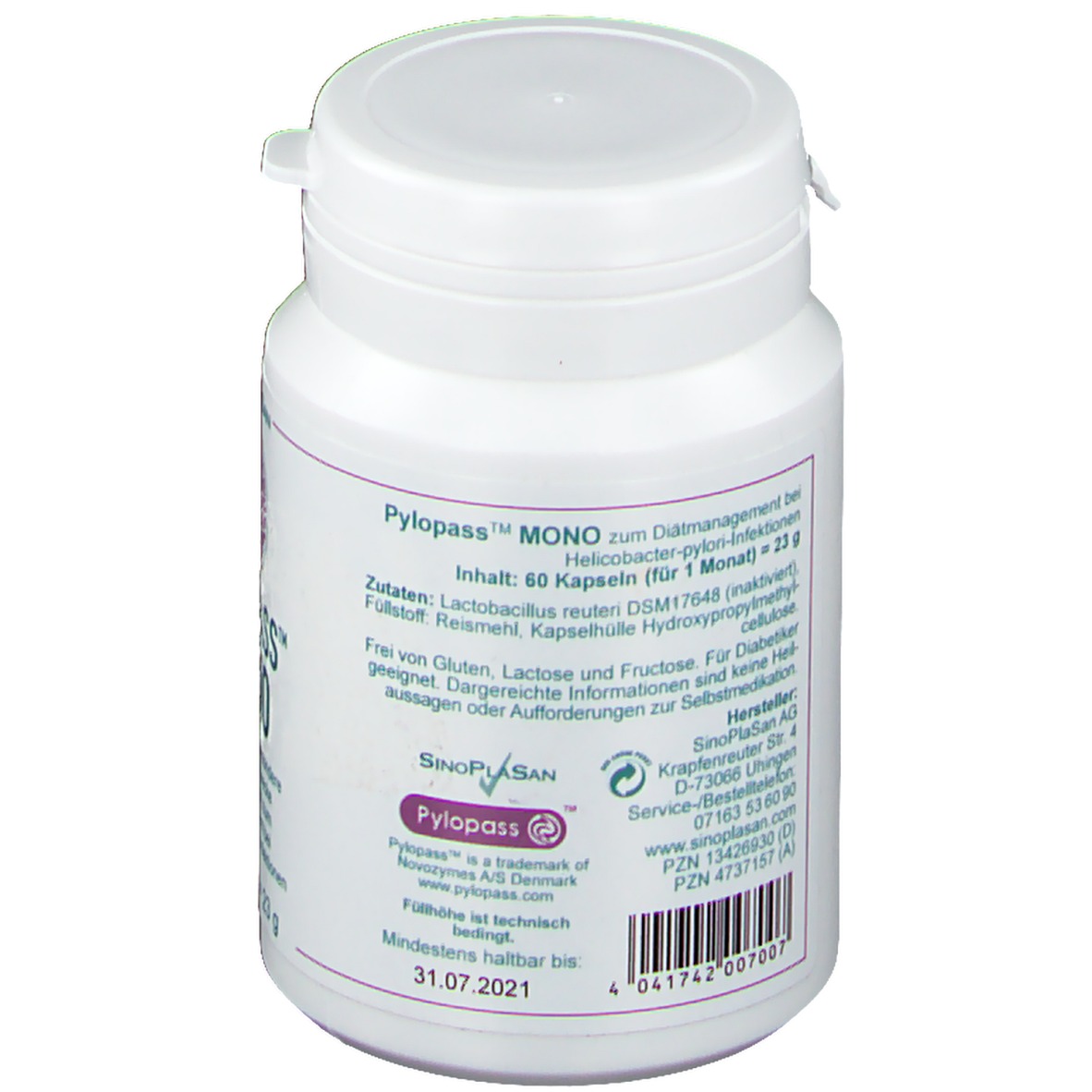 Sinoplasan Pylopass Mono Mg St Shop Apotheke At