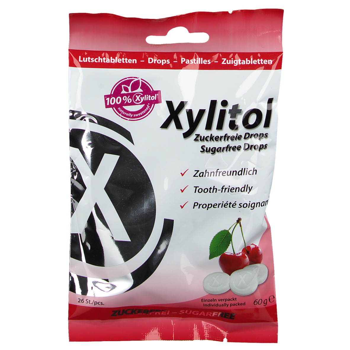 miradent Xylitol Drops Cherry zuckerfrei - shop-apotheke.at