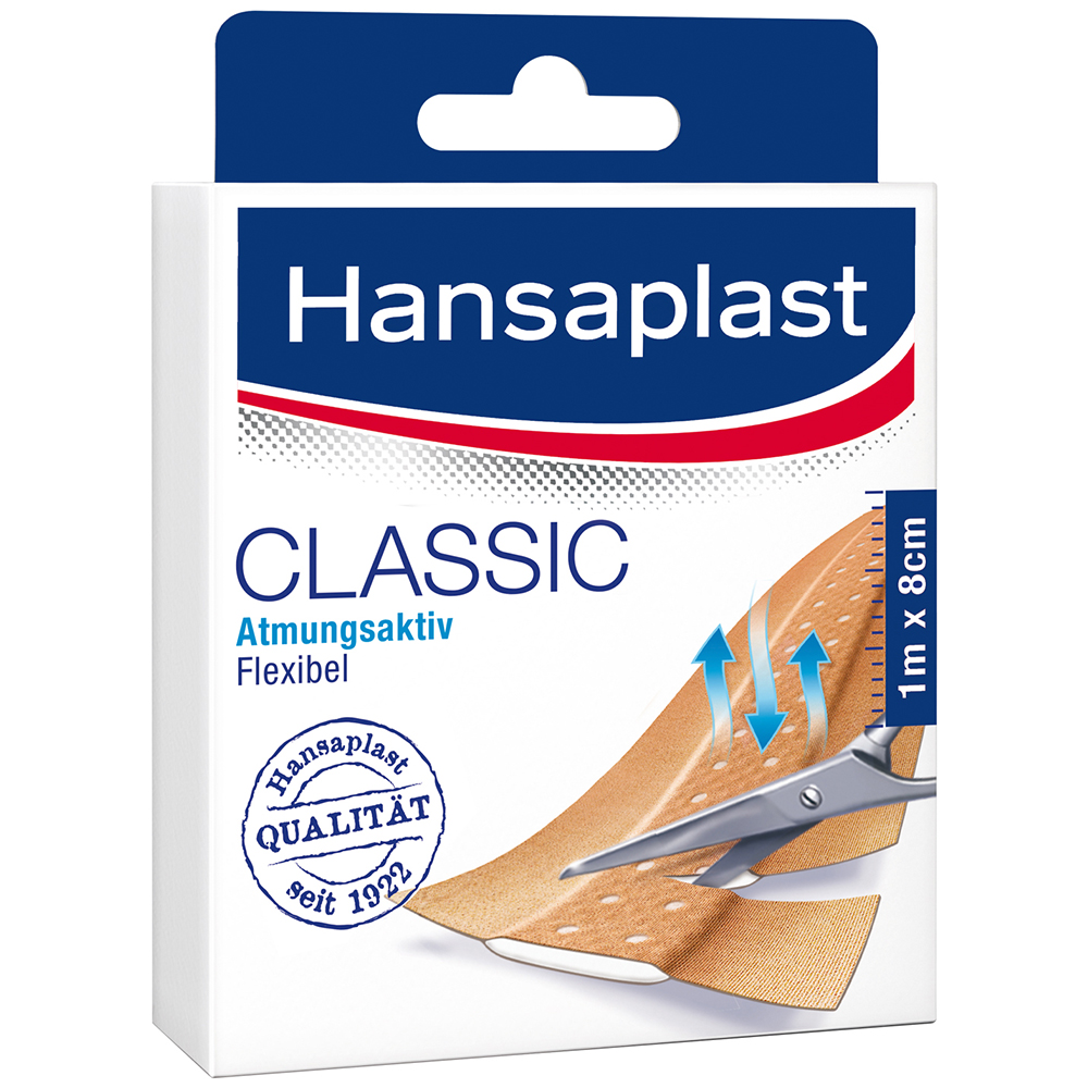 Hansaplast Classic 1 m x 8 cm shopapotheke.at