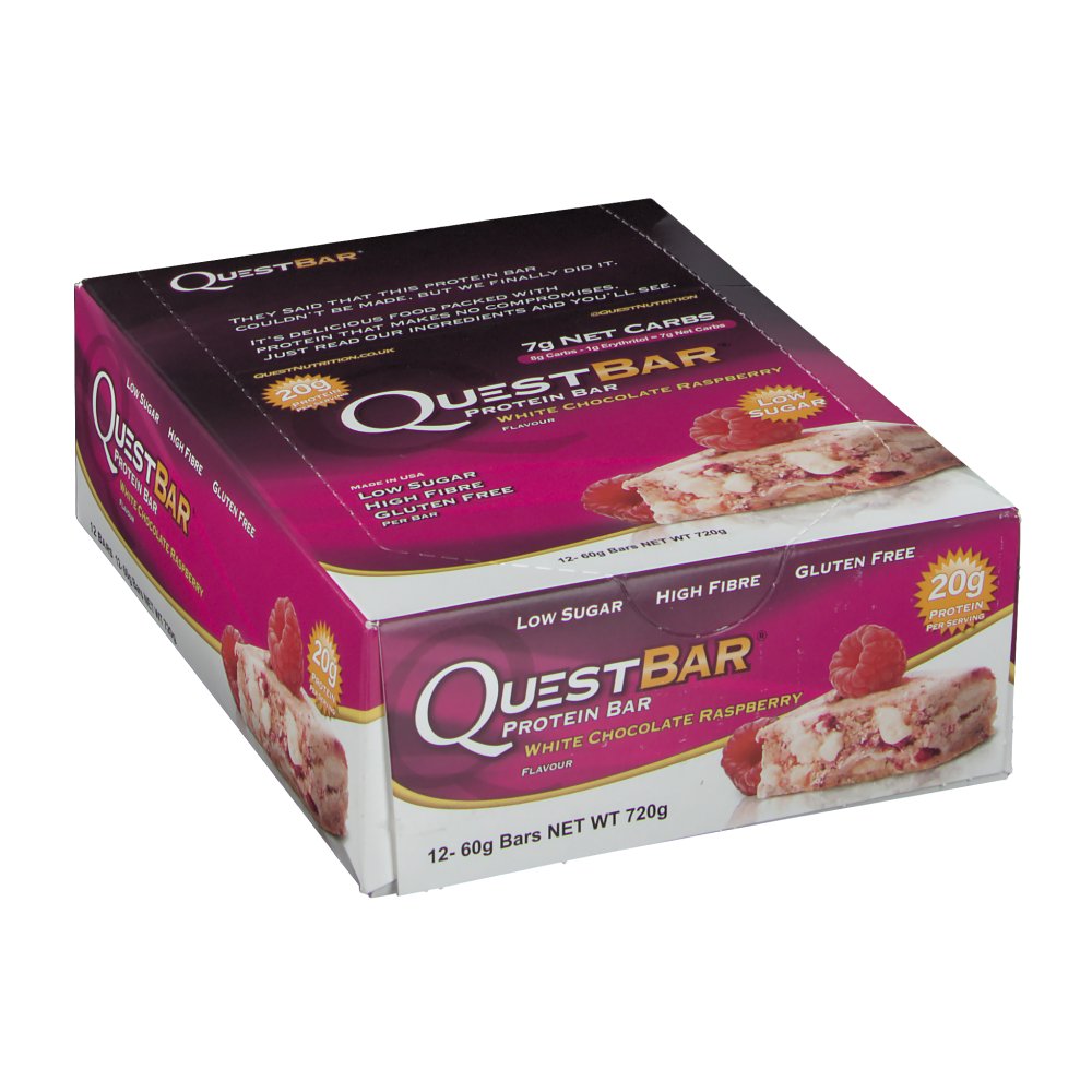 Quest Nutrition Quest Bar, White ChocolateRaspberry shopapotheke.at