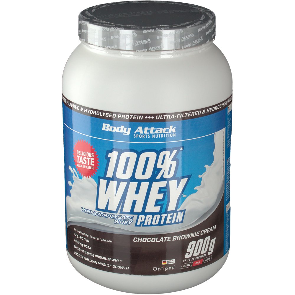 Body Attack 100 Whey Protein Chocolate Brownie Pulver shopapotheke.at