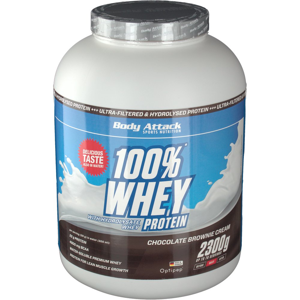 Body Attack 100 Whey Protein Chocolate Brownie Pulver shopapotheke.at