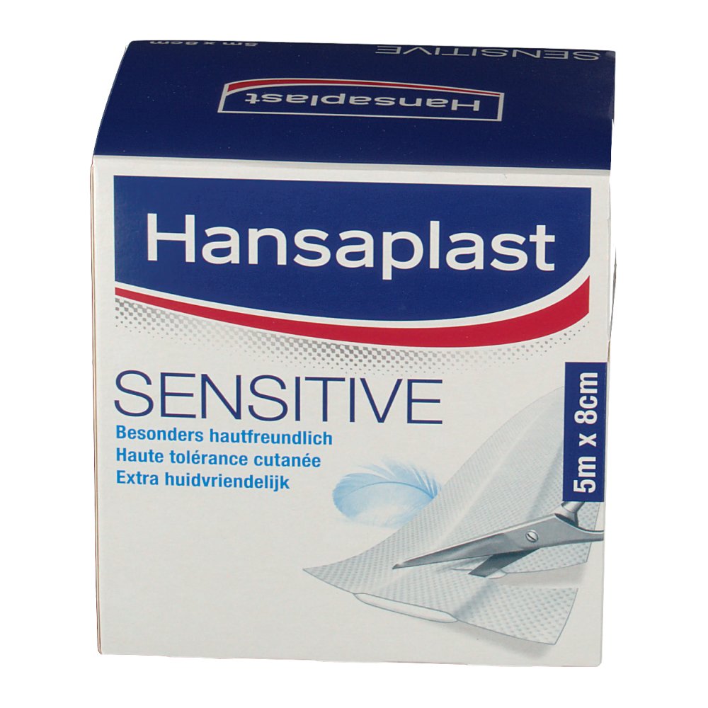 Hansaplast Sensitive Pflaster 5 m x 8 cm shopapotheke.at