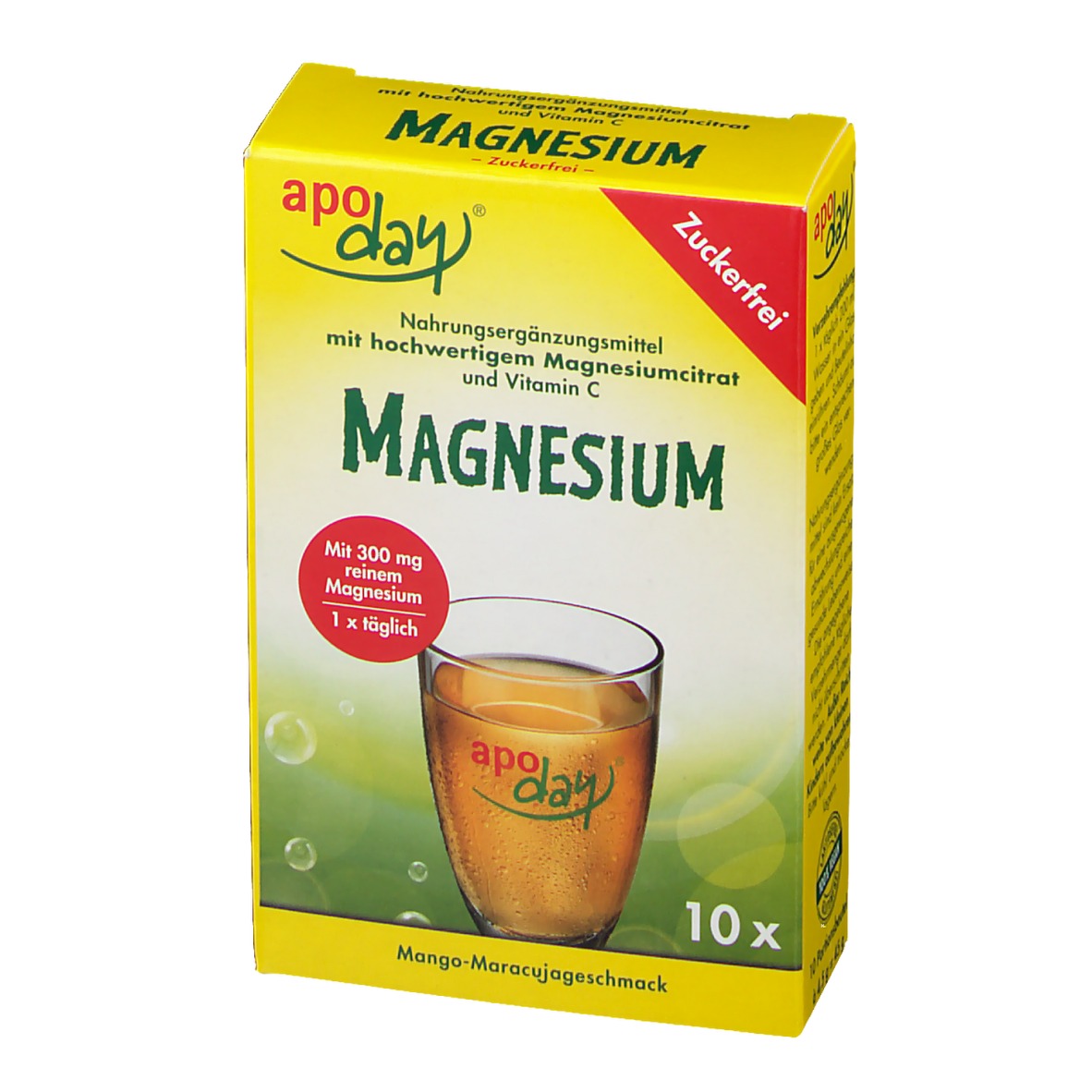 apoday® Magnesium MangoMaracuja zuckerfrei 10X4,5 g shopapotheke.at