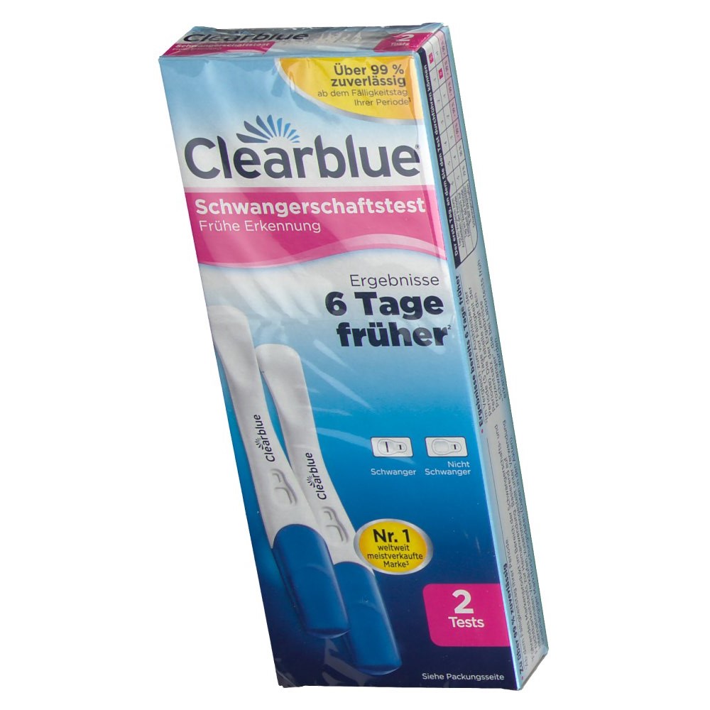 Clearblue® Schwangerschaftstest Frühe Erkennung 2 St shopapotheke.at
