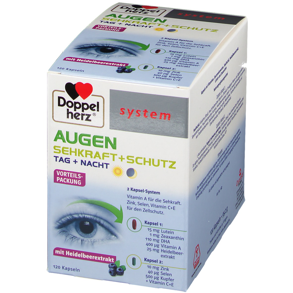 Doppelherz® system AUGEN SEHKRAFT + SCHUTZ 120 St - shop-apotheke.at