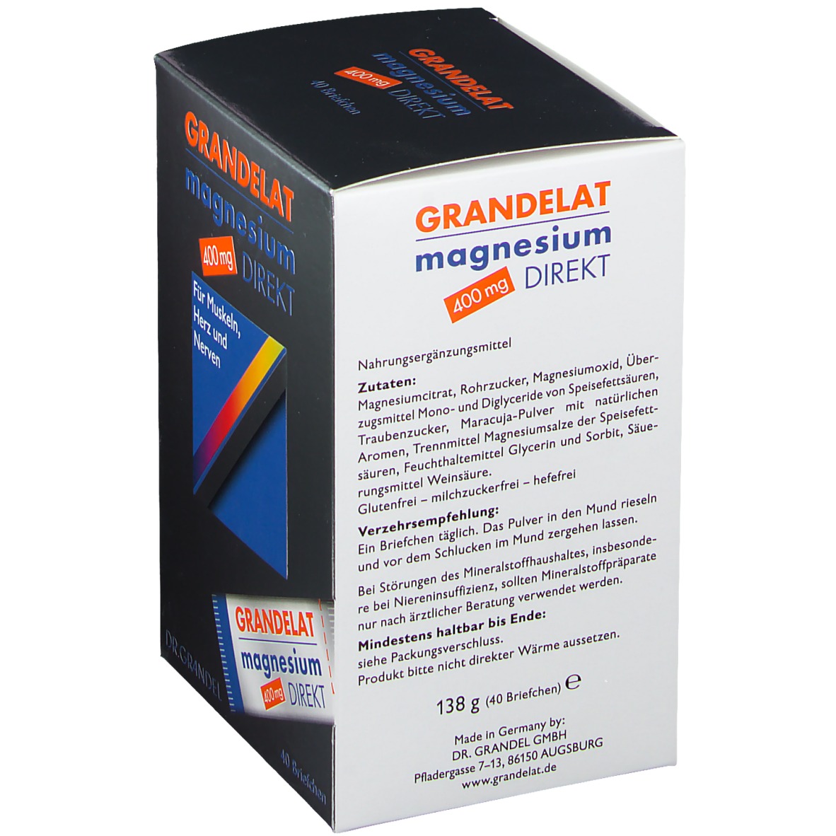 GRANDELAT magnesium DIREKT 400 mg Sachets 40 St shopapotheke.at