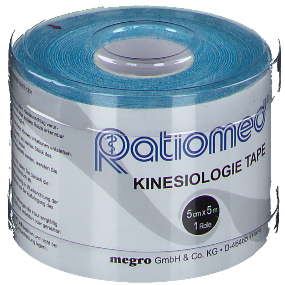 KinesiologieTape ratiomed 5 m x 5 cm, blau 1 St shopapotheke.at