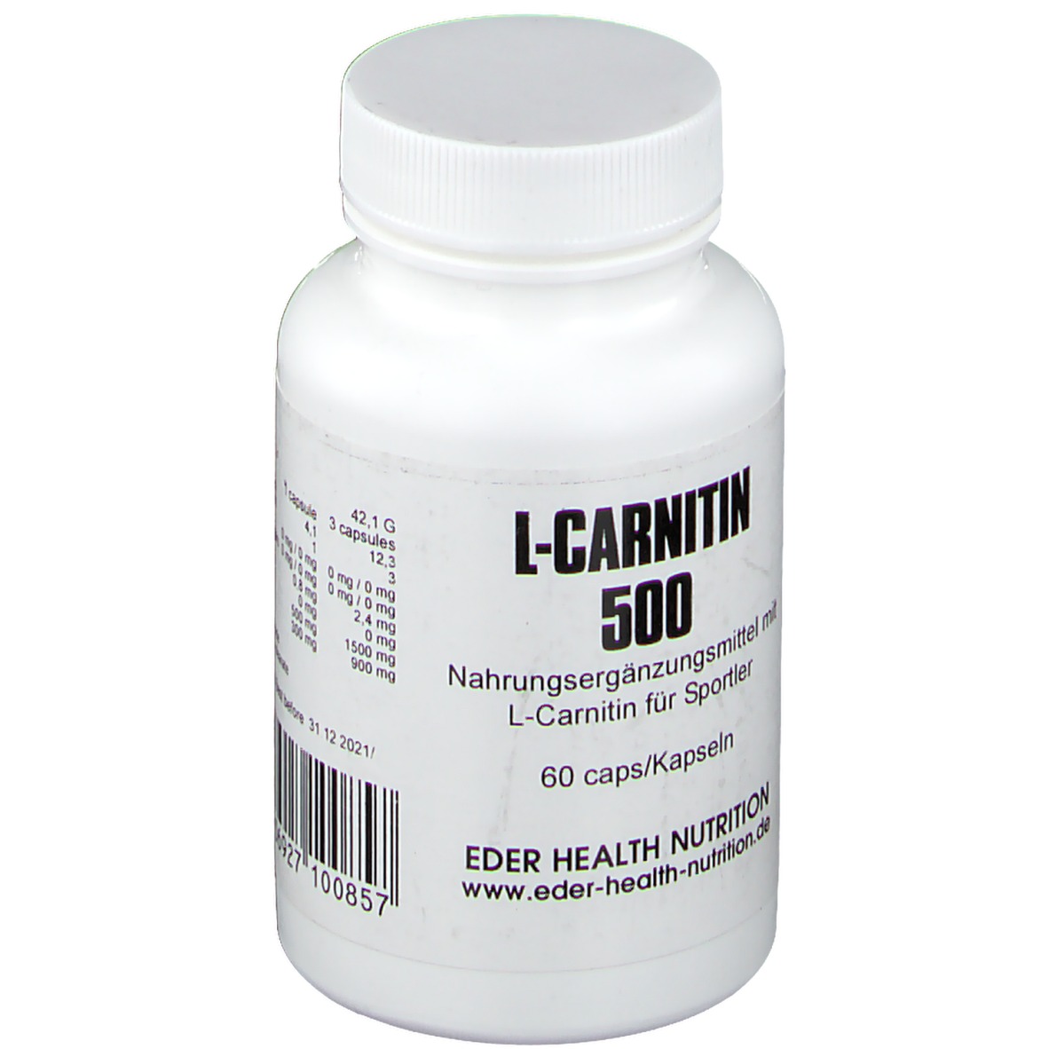 L-Carnitin 500 Kapseln 60 St - shop-apotheke.at
