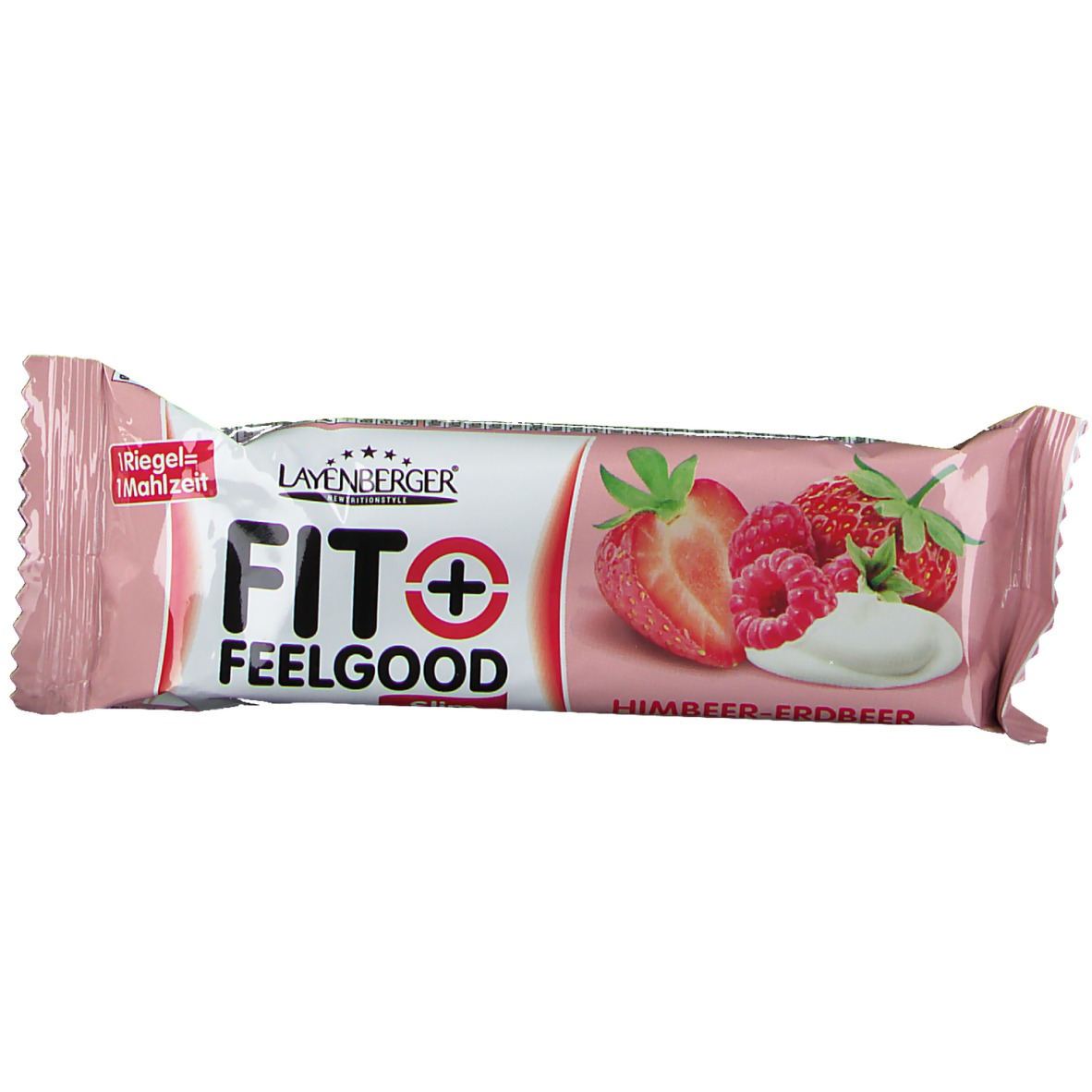 LAYENBERGER® Fit+Feelgood Diät-Mahlzeit-Riegel Himbeer-Erdbeer Joghurt ...