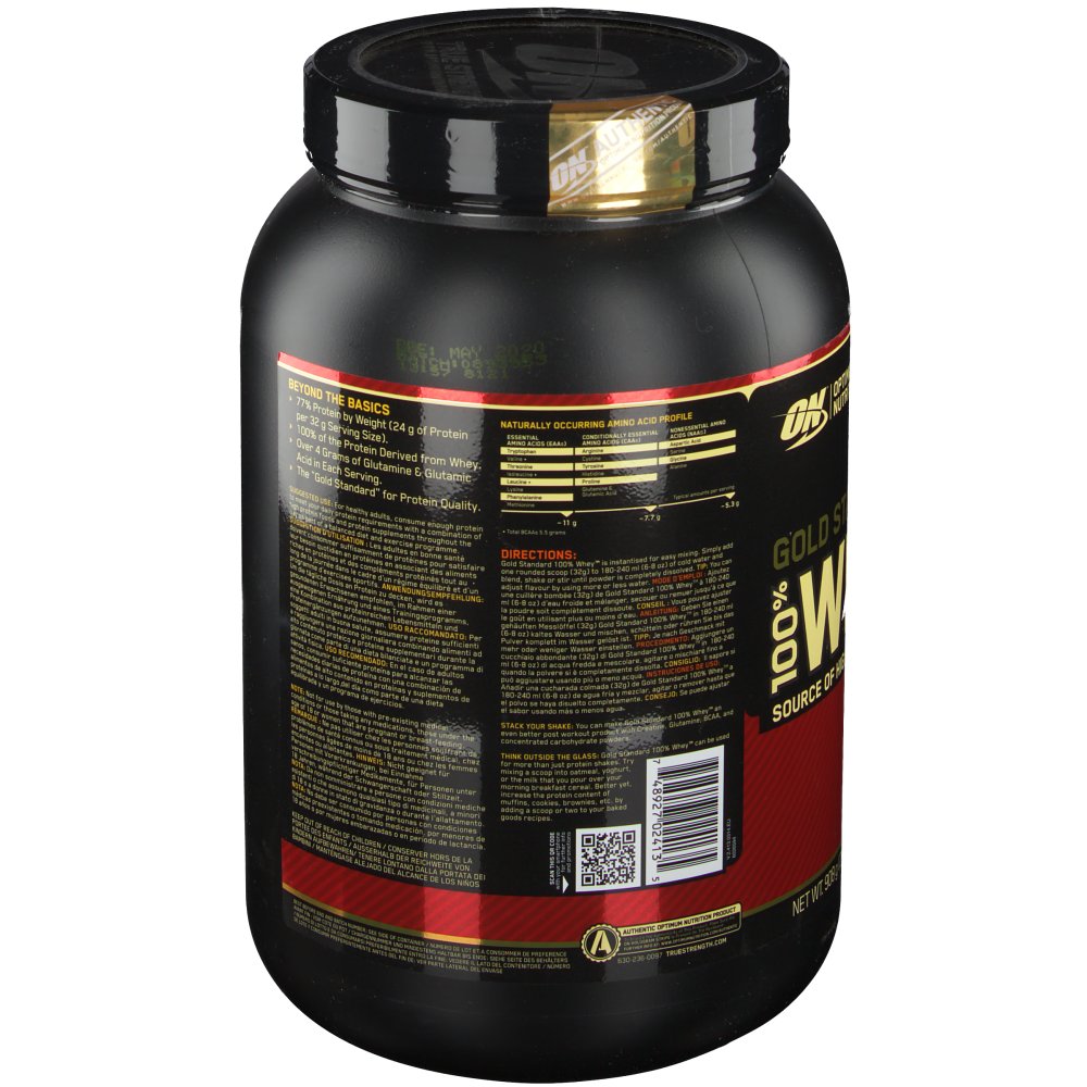 Optimum Nutrition 100 Whey Gold Standard, Extreme Milk Chocolate, Pulver 908 g shopapotheke.at