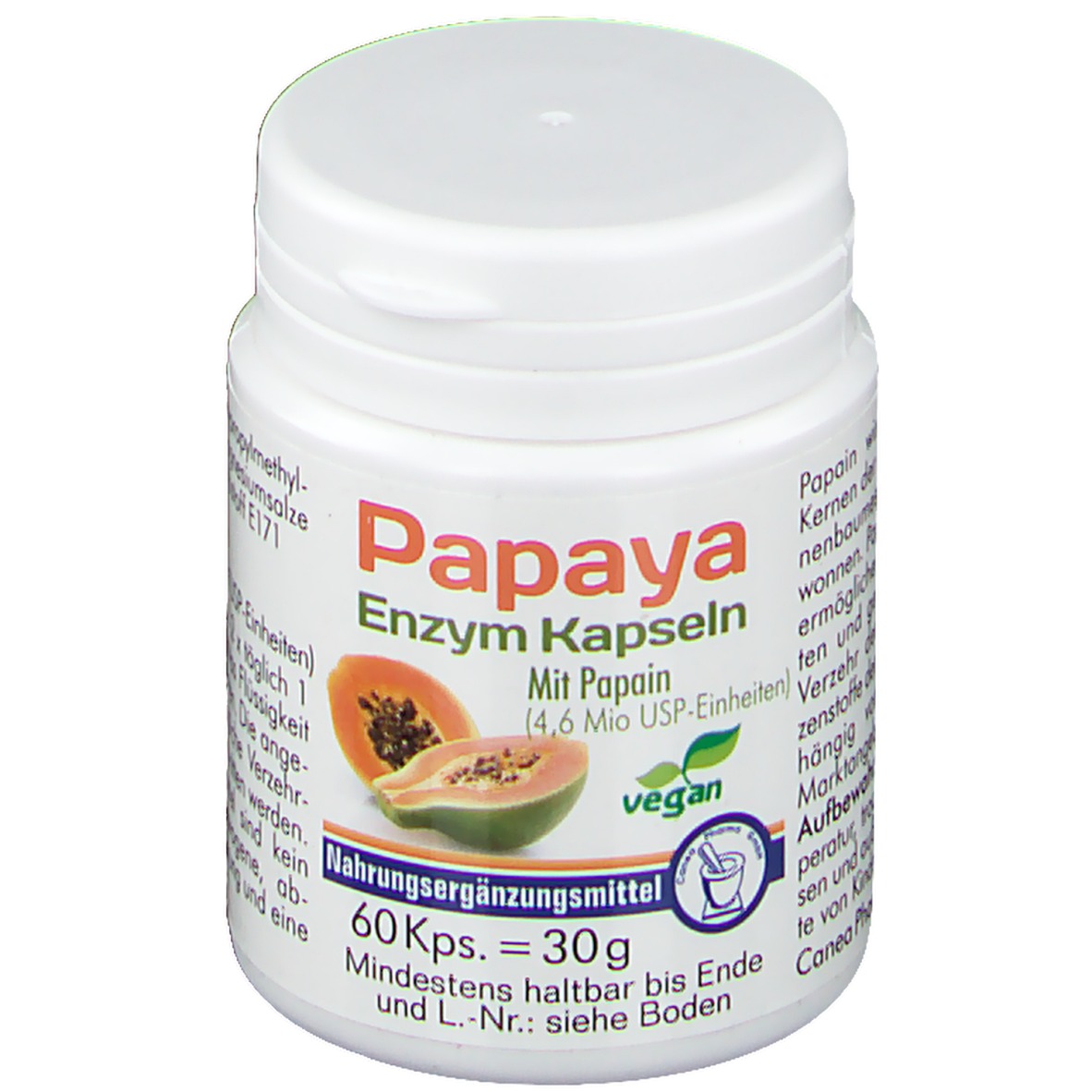 Papaya Enzym Kapseln 60 St shopapotheke.at