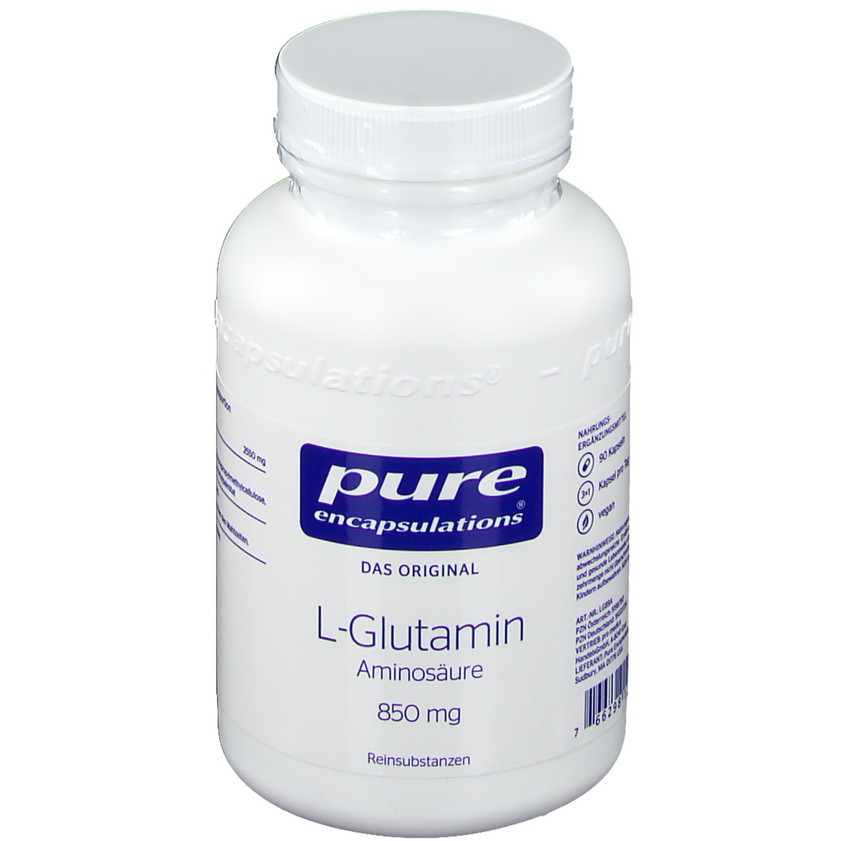 pure encapsulations® LGlutamin Aminosäure 90 St shopapotheke.at