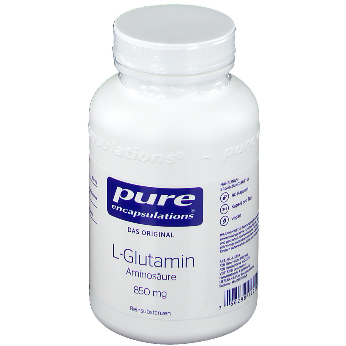 pure encapsulations® LGlutamin Aminosäure 90 St shopapotheke.at