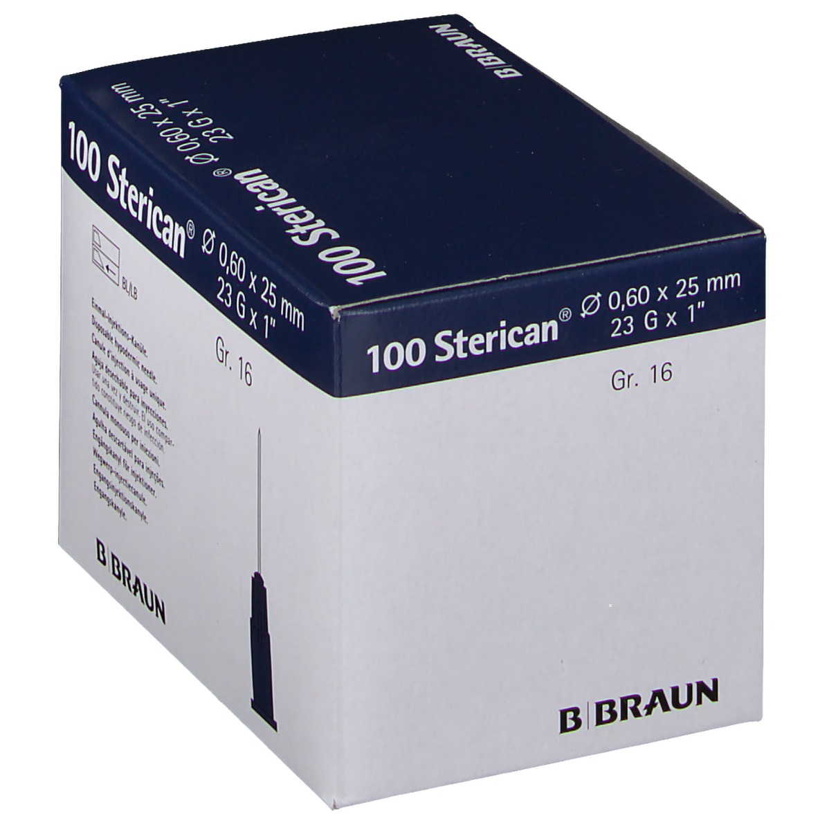 50 Dosiernadeln 0,6 X 25 Mm – Blau, Einweg, Aus E Produktbild-Vorschau 3