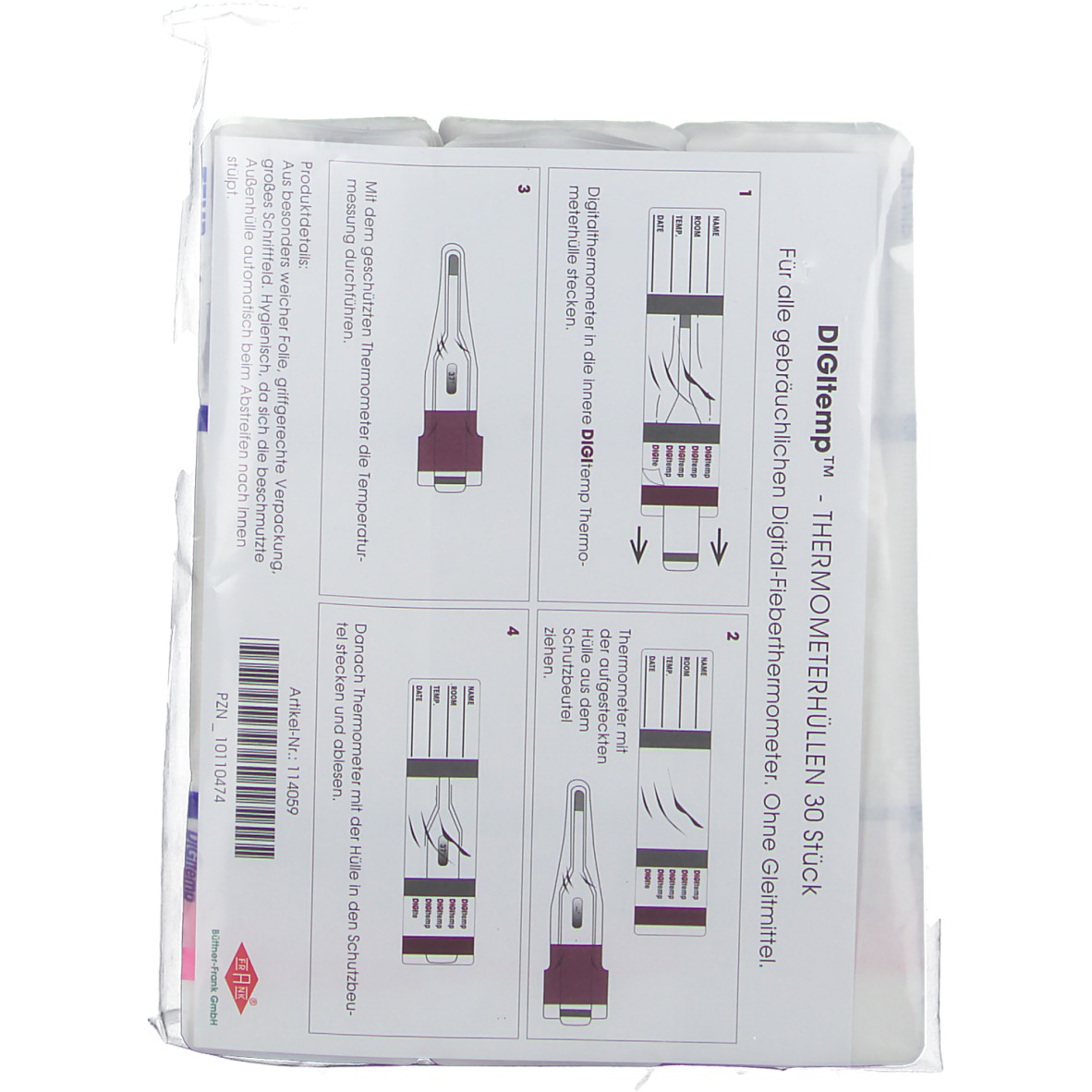 thermometerhüllen mit gleitmittel Thermometer Hüllen soft mit Gleitmittel 1000 St online kaufen main image 1