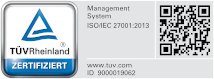 Zertifikat ISO/IEC 27001:2013