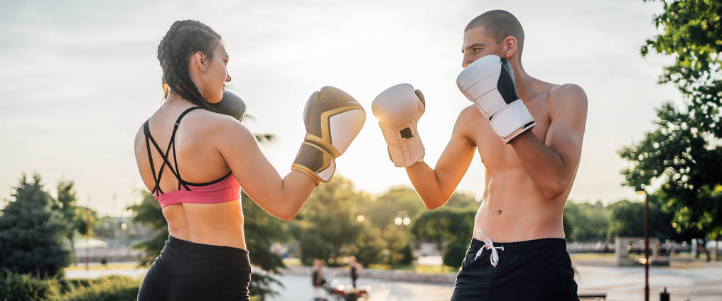 Fit mit Boxen und Kickboxen