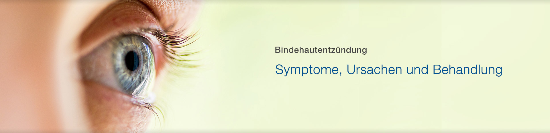 Bindehautentzündung – Symptome, Ursachen und Behandlung